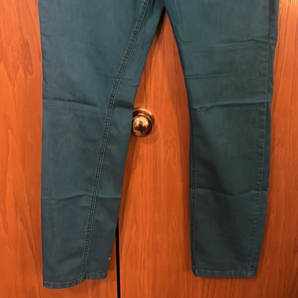 Free People Blue Green Skinny Jeans - Picture 4 of 7